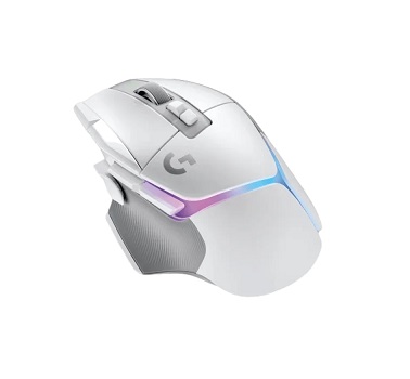 עכבר אלחוטי לגיימרים לבן כולל תאורה לוג'יטק Logitech 910-006169 G502 X Plus White Lightspeed Wireless Gaming Mouse with Lightsync RGB